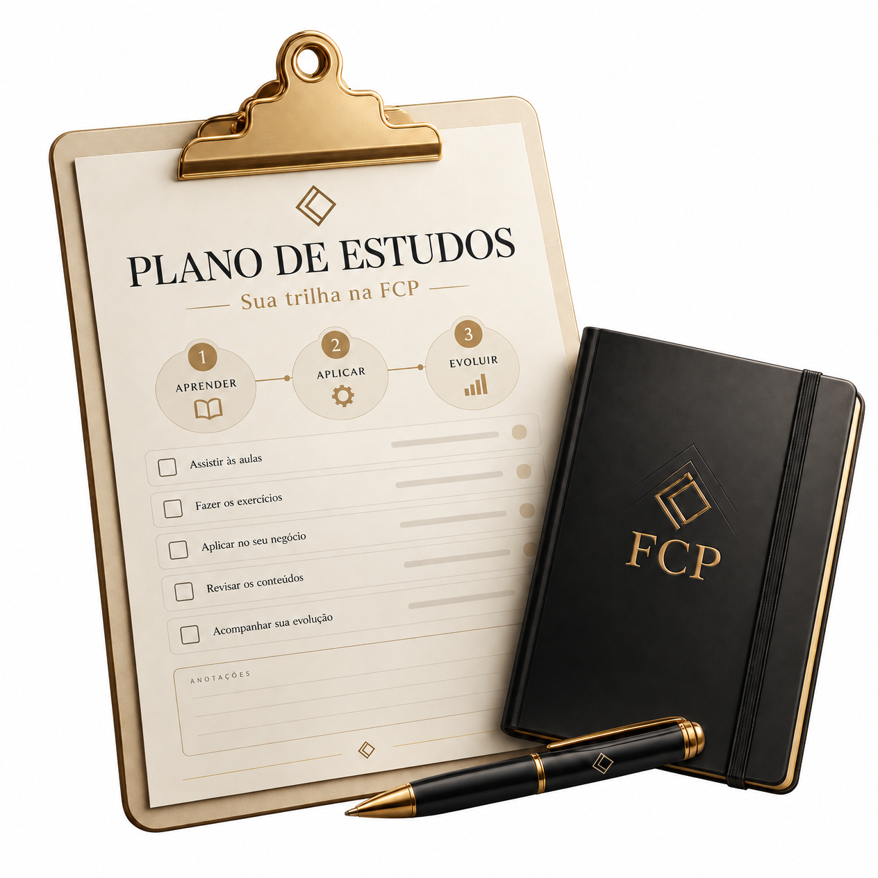 Plano de Estudos da FCP com cronograma
